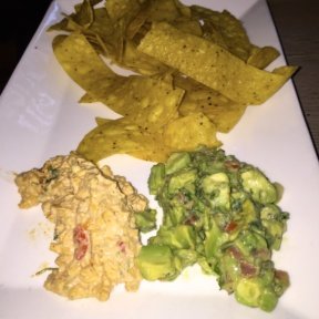 Gluten-free guacamole and chips from Tommy Bahama Restaurant & Bar